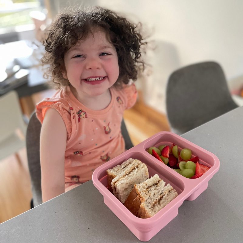 Smoosh Silicone Collapsible Lunch Box - Pink