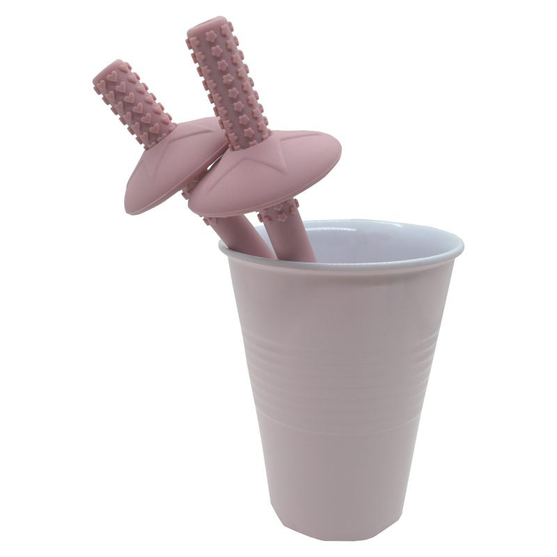 Smoosh Straw Set - Pink