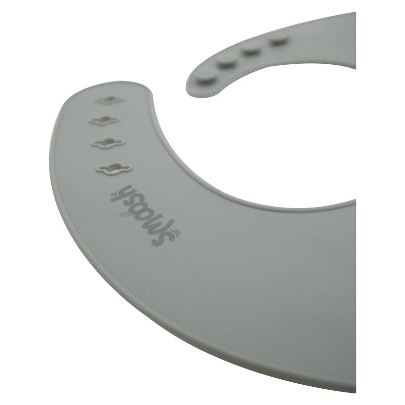 Smoosh Silicone Bib - Grey