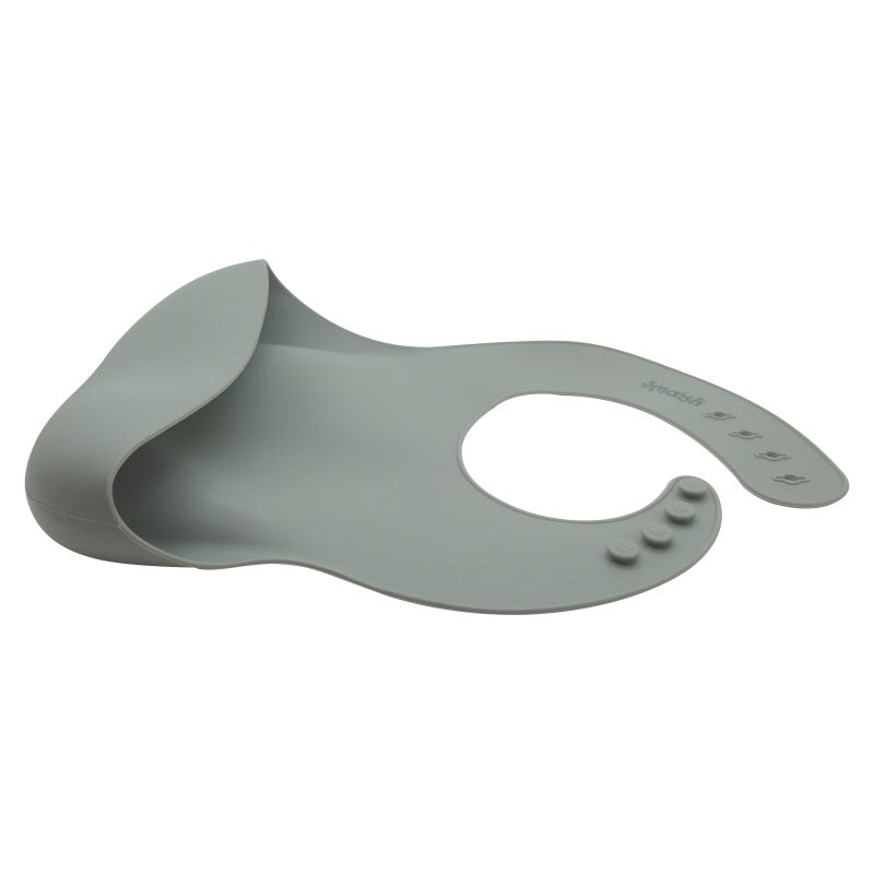 Smoosh Silicone Bib - Grey
