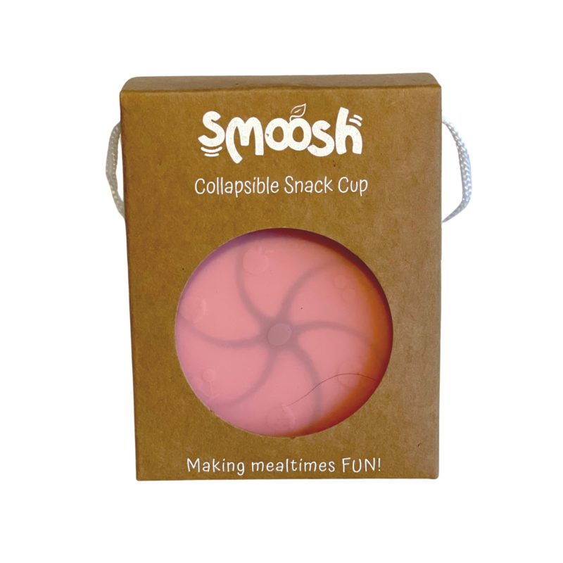 Smoosh Snack Cup with Lid - Pink