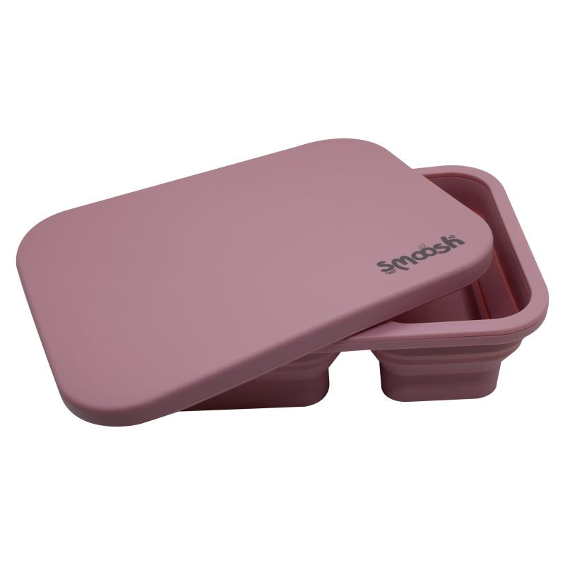 Smoosh Silicone Collapsible Lunch Box - Pink