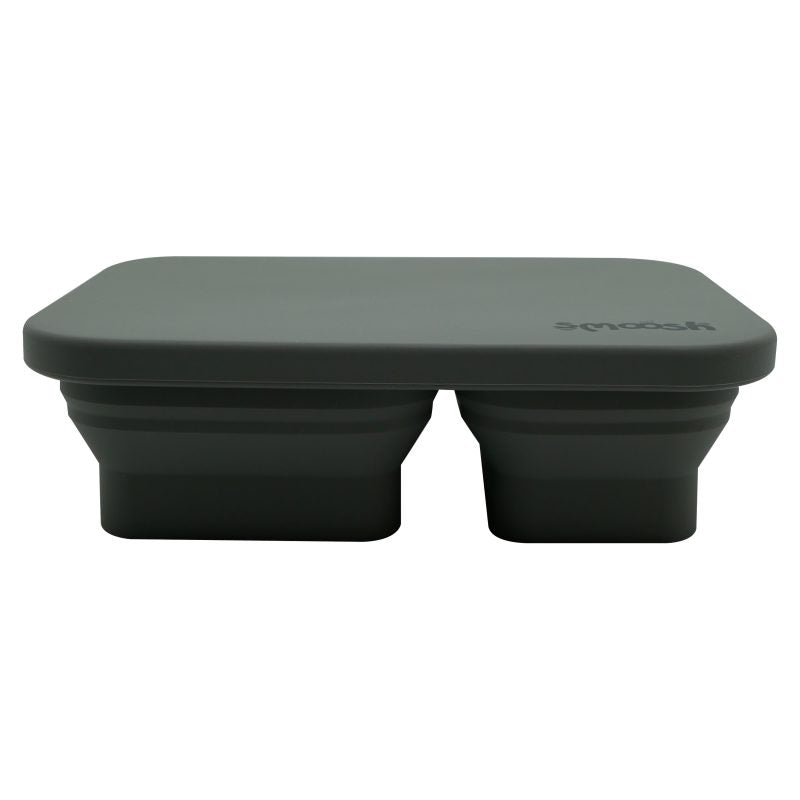 Smoosh Silicone Collapsible Lunch Box - Grey