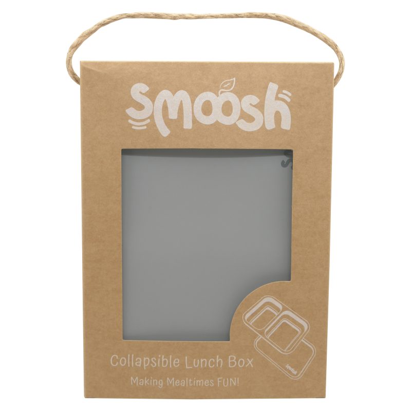 Smoosh Silicone Collapsible Lunch Box - Grey