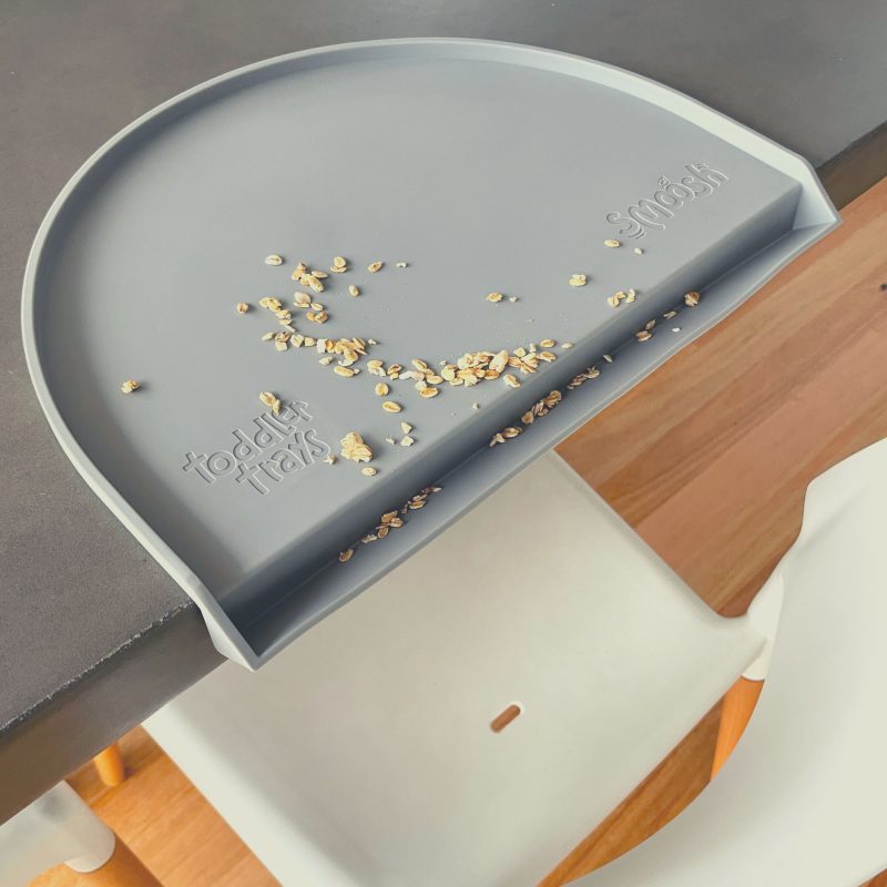 Smoosh Silicone Toddler Tray - Grey