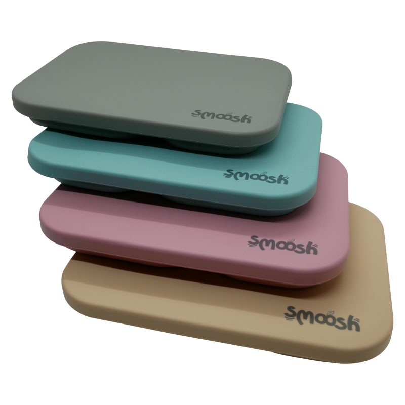 Smoosh Silicone Collapsible Lunch Box - Latte