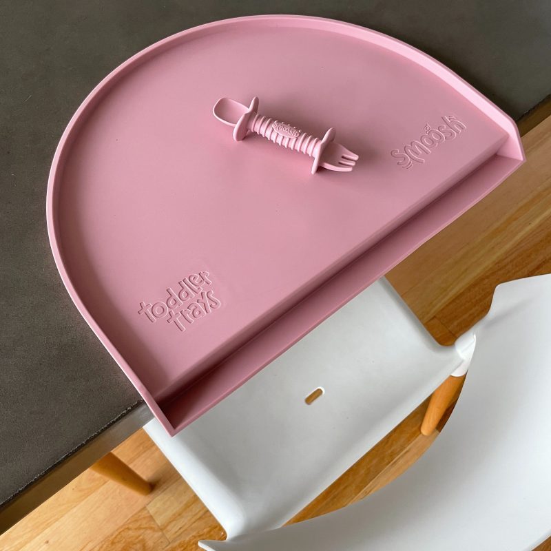 Smoosh Silicone Toddler Tray - Pink