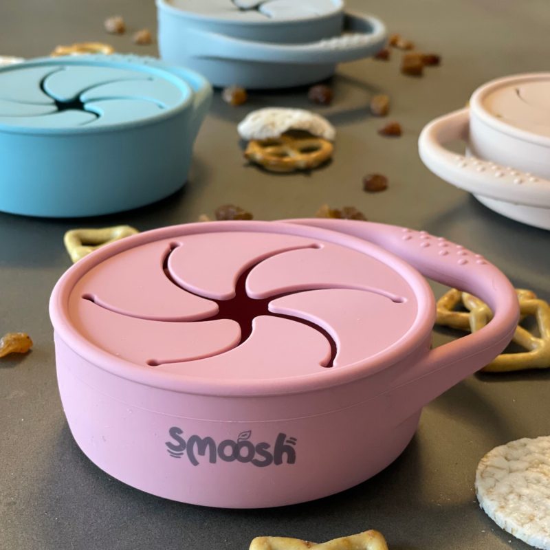 Smoosh Snack Cup with Lid - Pink