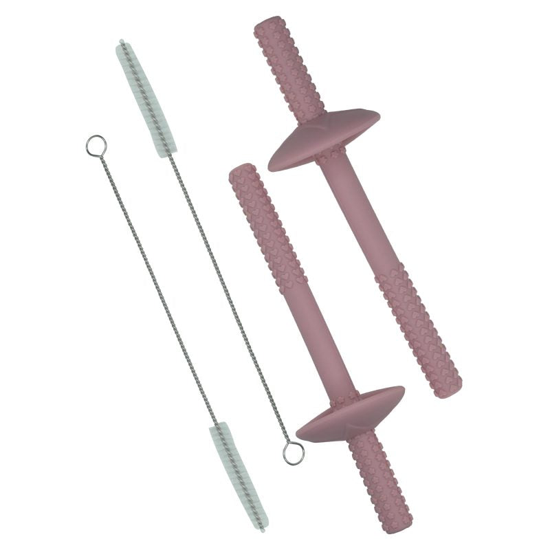 Smoosh Straw Set - Pink