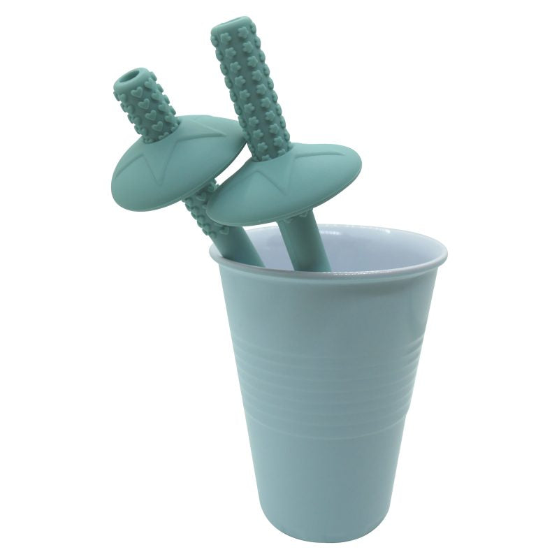 Smoosh Straw Set - Teal