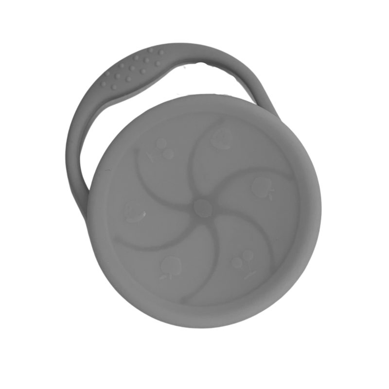Smoosh Snack Cup with Lid - Grey