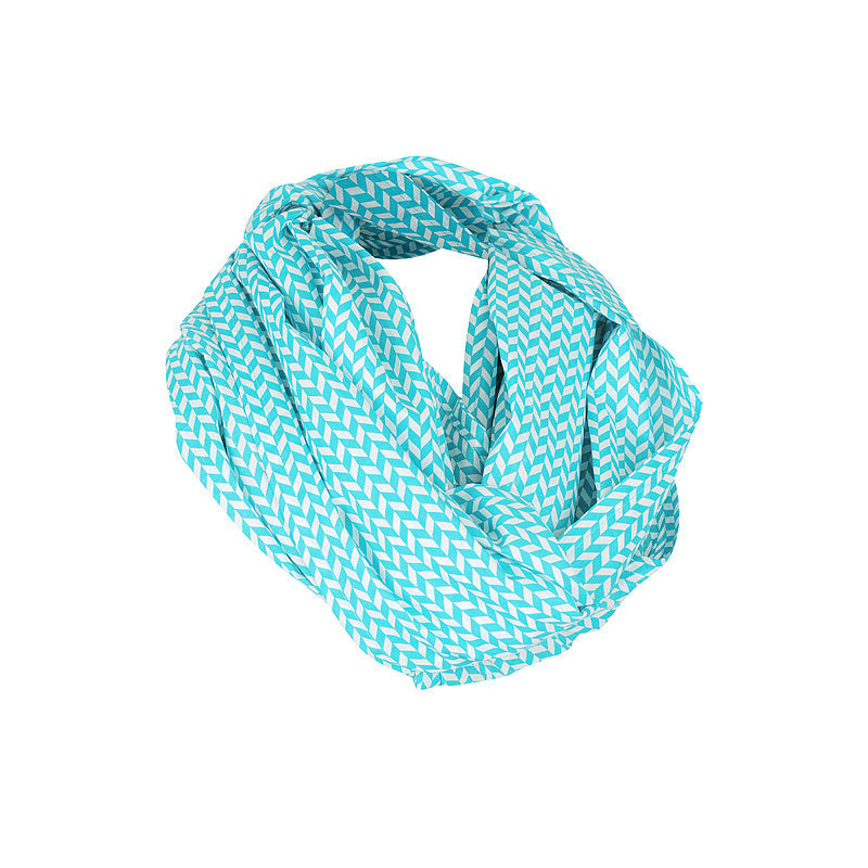 KissKiss HugHug Breast Feeding Scarf - Aztec Blue