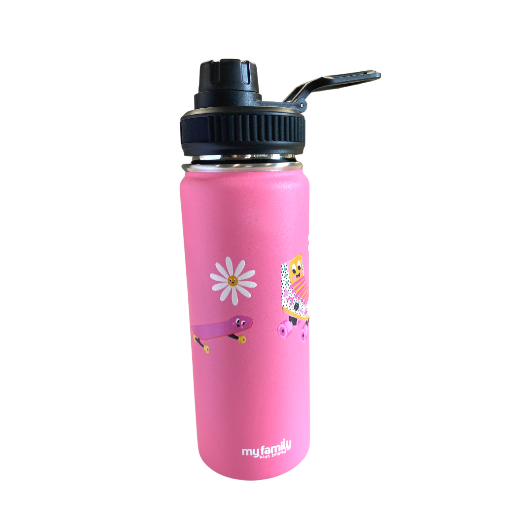 My Family 500ml Double Wall Bottle Skate